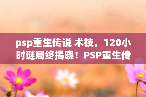 psp重生传说 术技图片