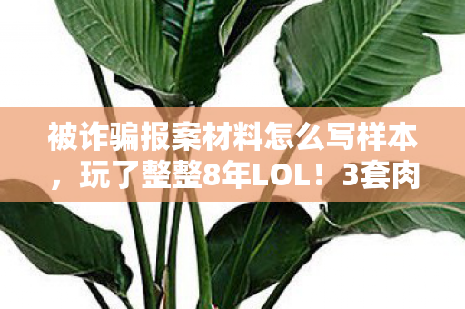被诈骗报案材料怎么写样本图片