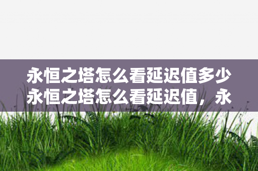 永恒之塔怎么看延迟值多少永恒之塔怎么看延迟值,永恒之塔查看延迟值的方法 永恒之塔怎么看延迟值多少永恒之塔怎么看延迟值,永恒之塔查看延迟值的方法