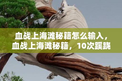血战上海滩秘籍怎么输入，血战上海滩秘籍，10次蹊跷通关背后，真相让人后背发凉！