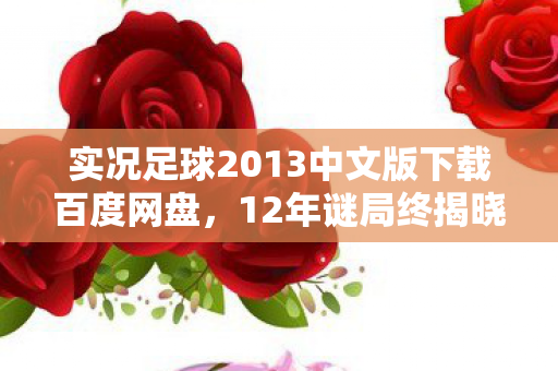 实况足球2013中文版下载百度网盘,12年谜局终揭晓!实况足球2013中文版,那些被数据杀死的青春泪目史 实况足球2013中文版下载百度网盘,12年谜局终揭晓!实况足球2013中文版,那些被数据杀死的青春泪目史