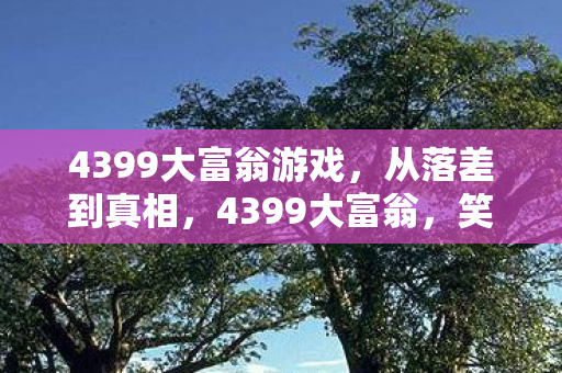 4399大富翁游戏,从落差到真相,4399大富翁,笑着骂完,哭着又登了号 4399大富翁游戏,从落差到真相,4399大富翁,笑着骂完,哭着又登了号