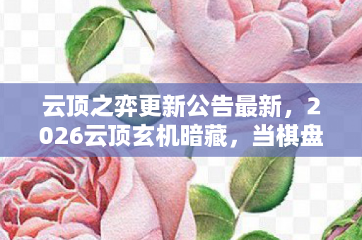 云顶之弈更新公告最新,2026云顶玄机暗藏,当棋盘沉默时,我究竟在博弈什么? 云顶之弈更新公告最新,2026云顶玄机暗藏,当棋盘沉默时,我究竟在博弈什么?