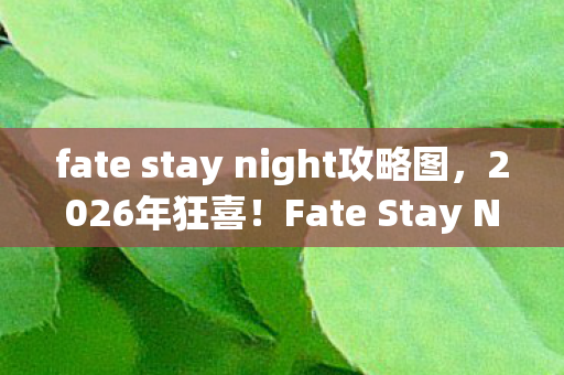 fate stay night攻略图,2026年狂喜!Fate Stay Night隐藏结局竟藏惊天反转? fate stay night攻略图,2026年狂喜!Fate Stay Night隐藏结局竟藏惊天反转?