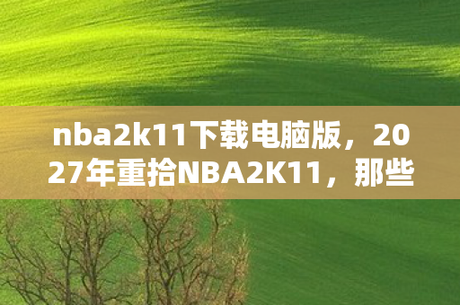 nba2k11下载电脑版,2027年重拾NBA2K11,那些凌晨三点的等你,让我鼻子一酸 nba2k11下载电脑版,2027年重拾NBA2K11,那些凌晨三点的等你,让我鼻子一酸