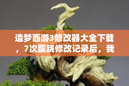 造梦西游3修改器大全下载,7次蹊跷修改记录后,我的后背突然发凉,这根本不是游戏修改器! 造梦西游3修改器大全下载,7次蹊跷修改记录后,我的后背突然发凉,这根本不是游戏修改器!