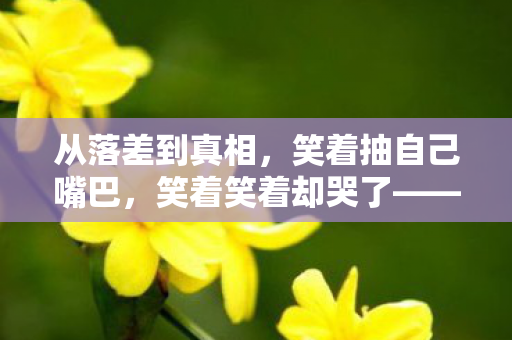 从落差到真相，笑着抽自己嘴巴，笑着笑着却哭了——墨杜萨的退坑谎言