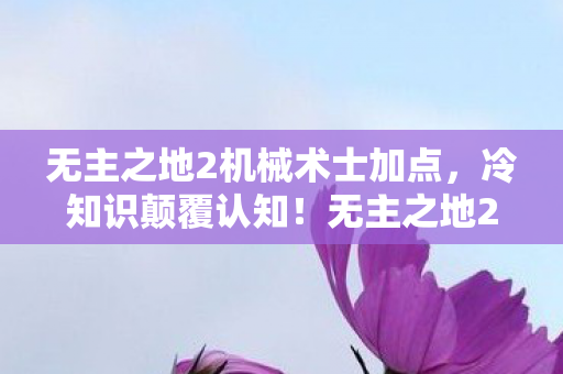 无主之地2机械术士加点，冷知识颠覆认知！无主之地2机械术士隐藏设定让我目瞪口呆