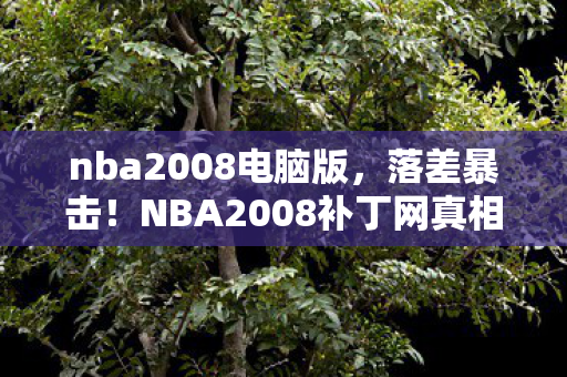 nba2008电脑版,落差暴击!NBA2008补丁网真相,笑着骂它破烂,笑着笑着就哭了 nba2008电脑版,落差暴击!NBA2008补丁网真相,笑着骂它破烂,笑着笑着就哭了