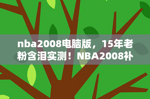 nba2008电脑版,15年老粉含泪实测!NBA2008补丁竟藏着让300万玩家破防的终极杀招? nba2008电脑版,15年老粉含泪实测!NBA2008补丁竟藏着让300万玩家破防的终极杀招?