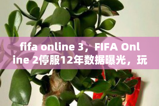 fifa online 3，FIFA Online 2停服12年数据曝光，玩家流失97%背后，藏着一条年赚8亿的隐秘产业链