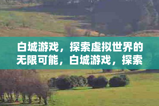 白城游戏,探索虚拟世界的无限可能,白城游戏,探索虚拟世界的无限可能 白城游戏,探索虚拟世界的无限可能,白城游戏,探索虚拟世界的无限可能