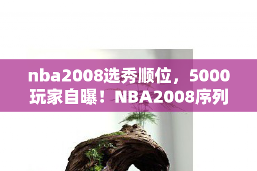 nba2008选秀顺位，5000玩家自曝！NBA2008序列号疑云，这波操作谁绷得住？