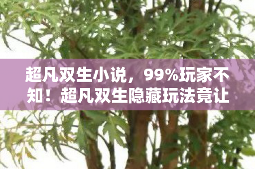 超凡双生隐藏玩法竟让新手秒变大神图片