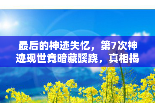 第7次神迹现世竟暗藏蹊跷图片