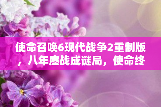 使命召唤6现代战争2重制版图片
