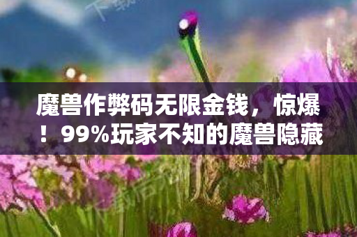 玩家不知的魔兽隐藏作弊码图片