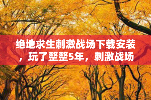 刺激战场下载选新服还是老区图片