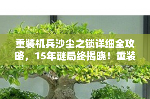 重装机兵沙尘之锁为何让玩家集体泪目图片