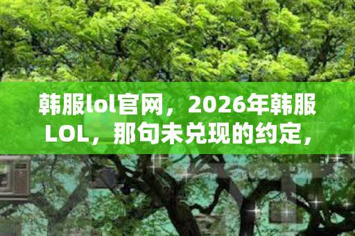 2026年韩服LOL图片