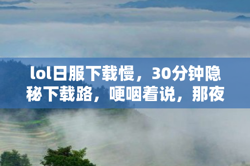 30分钟隐秘下载路图片