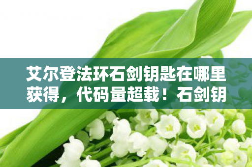 艾尔登法环石剑钥匙在哪里获得图片