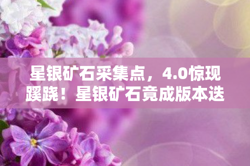 星银矿石竟成版本迭代时光胶囊图片