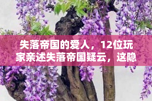 12位玩家亲述失落帝国疑云图片