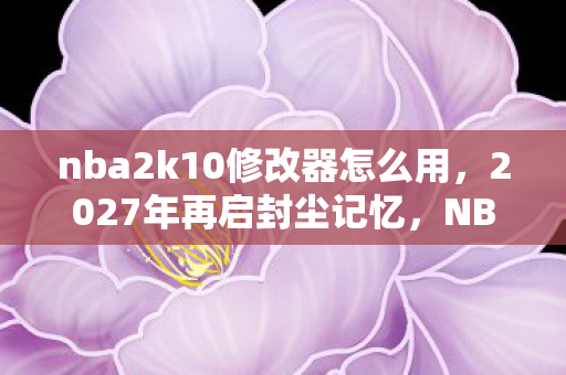 nba2k10修改器怎么用图片