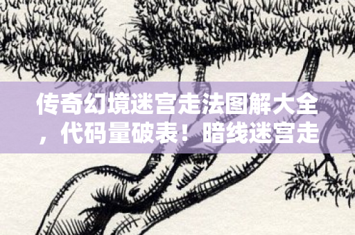 传奇幻境迷宫走法图解大全图片