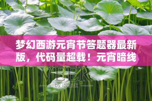 梦幻西游元宵节答题器最新版图片