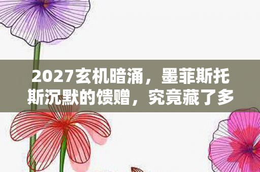 墨菲斯托斯沉默的馈赠图片