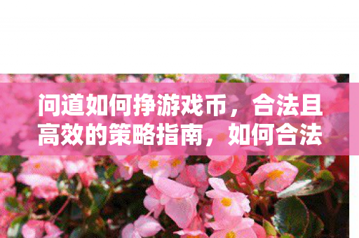 如何合法高效地赚取游戏币图片