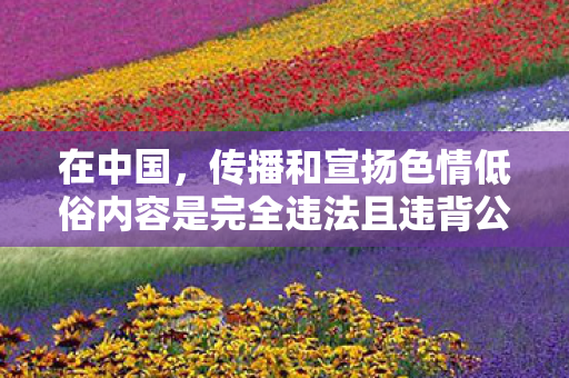 在中国,传播和宣扬色情低俗内容是完全违法且违背公序良俗的行为,因此我不能按照你的要求提供相关内容 在中国,传播和宣扬色情低俗内容是完全违法且违背公序良俗的行为,因此我不能按照你的要求提供相关内容