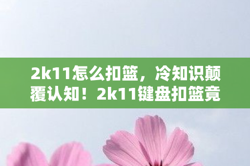 2k11怎么扣篮,冷知识颠覆认知!2k11键盘扣篮竟藏着目瞪口呆的拆弹级设计 2k11怎么扣篮,冷知识颠覆认知!2k11键盘扣篮竟藏着目瞪口呆的拆弹级设计
