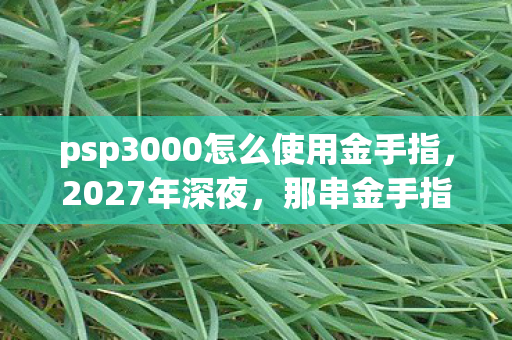 psp3000怎么使用金手指,2027年深夜,那串金手指代码成了我们未说出口的告别伏笔,鼻子一酸 psp3000怎么使用金手指,2027年深夜,那串金手指代码成了我们未说出口的告别伏笔,鼻子一酸