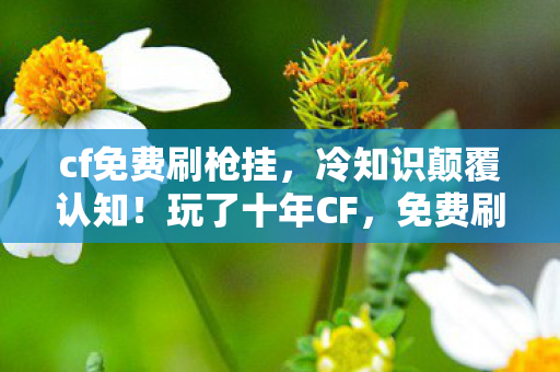 cf免费刷枪挂,冷知识颠覆认知!玩了十年CF,免费刷枪真相让我目瞪口呆! cf免费刷枪挂,冷知识颠覆认知!玩了十年CF,免费刷枪真相让我目瞪口呆!