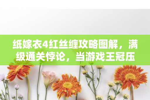 纸嫁衣4红丝缠攻略图解,满级通关悖论,当游戏王冠压碎现实脊梁,灵魂震颤的终极攻略竟是…… 纸嫁衣4红丝缠攻略图解,满级通关悖论,当游戏王冠压碎现实脊梁,灵魂震颤的终极攻略竟是……