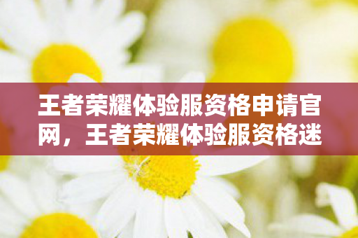 王者荣耀体验服资格申请官网,王者荣耀体验服资格迷踪,悬案背后,谁在操控我的毛骨悚然之旅? 王者荣耀体验服资格申请官网,王者荣耀体验服资格迷踪,悬案背后,谁在操控我的毛骨悚然之旅?