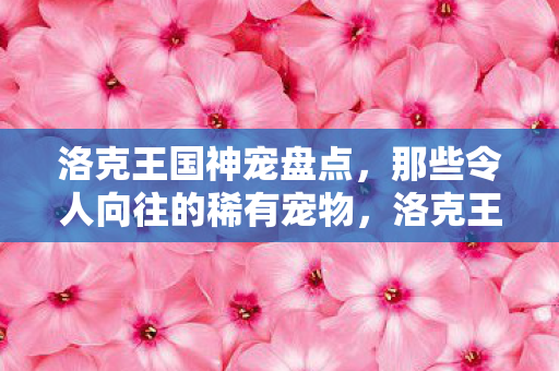 洛克王国神宠盘点,那些令人向往的稀有宠物,洛克王国神宠盘点,稀有宠物令人向往 洛克王国神宠盘点,那些令人向往的稀有宠物,洛克王国神宠盘点,稀有宠物令人向往