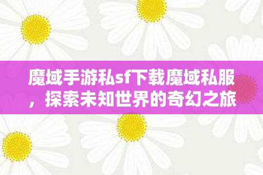 魔域手游私sf下载魔域私服图片