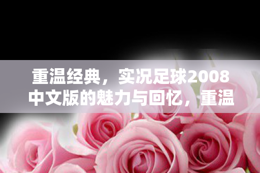 重温经典，实况足球2008中文版的魅力与回忆，重温经典，实况足球2008中文版的魅力与回忆