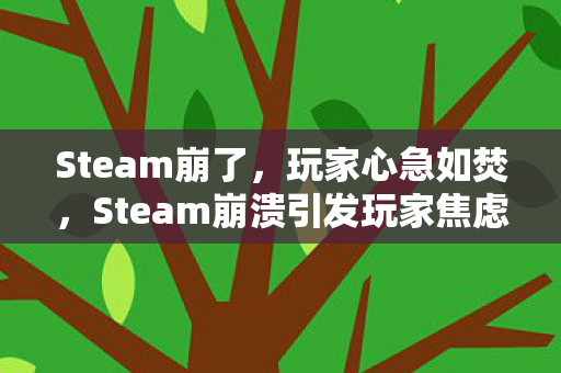 Steam崩了,玩家心急如焚,Steam崩溃引发玩家焦虑 Steam崩了,玩家心急如焚,Steam崩溃引发玩家焦虑