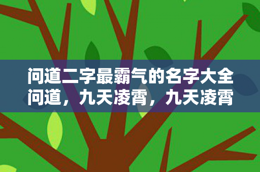 问道二字最霸气的名字大全问道，九天凌霄，九天凌霄，问道二字最霸气的名字大全