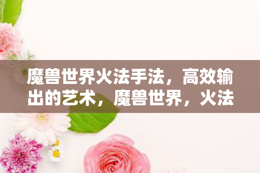 魔兽世界火法手法，高效输出的艺术，魔兽世界，火法高效输出手法揭秘