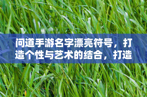 问道手游名字漂亮符号,打造个性与艺术的结合,打造个性与艺术的结合,问道手游名字漂亮符号 问道手游名字漂亮符号,打造个性与艺术的结合,打造个性与艺术的结合,问道手游名字漂亮符号