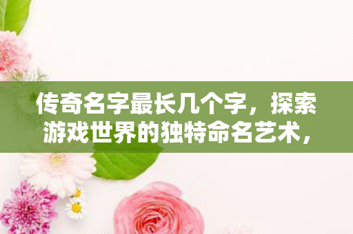 传奇名字最长几个字，探索游戏世界的独特命名艺术，探索游戏世界的独特命名艺术，传奇名字最长几个字？