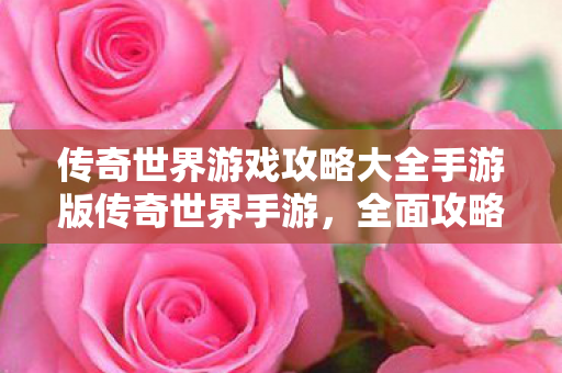 传奇世界游戏攻略大全手游版传奇世界手游图片