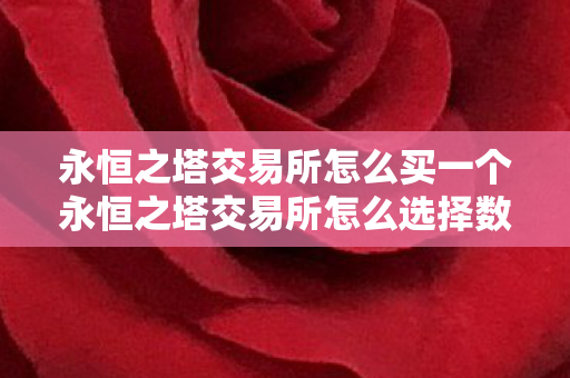 永恒之塔交易所怎么买一个永恒之塔交易所怎么选择数量图片