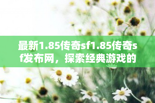 最新1.85传奇sf1.85传奇sf发布网，探索经典游戏的无限可能，探索经典，1.85传奇sf发布网全新上线